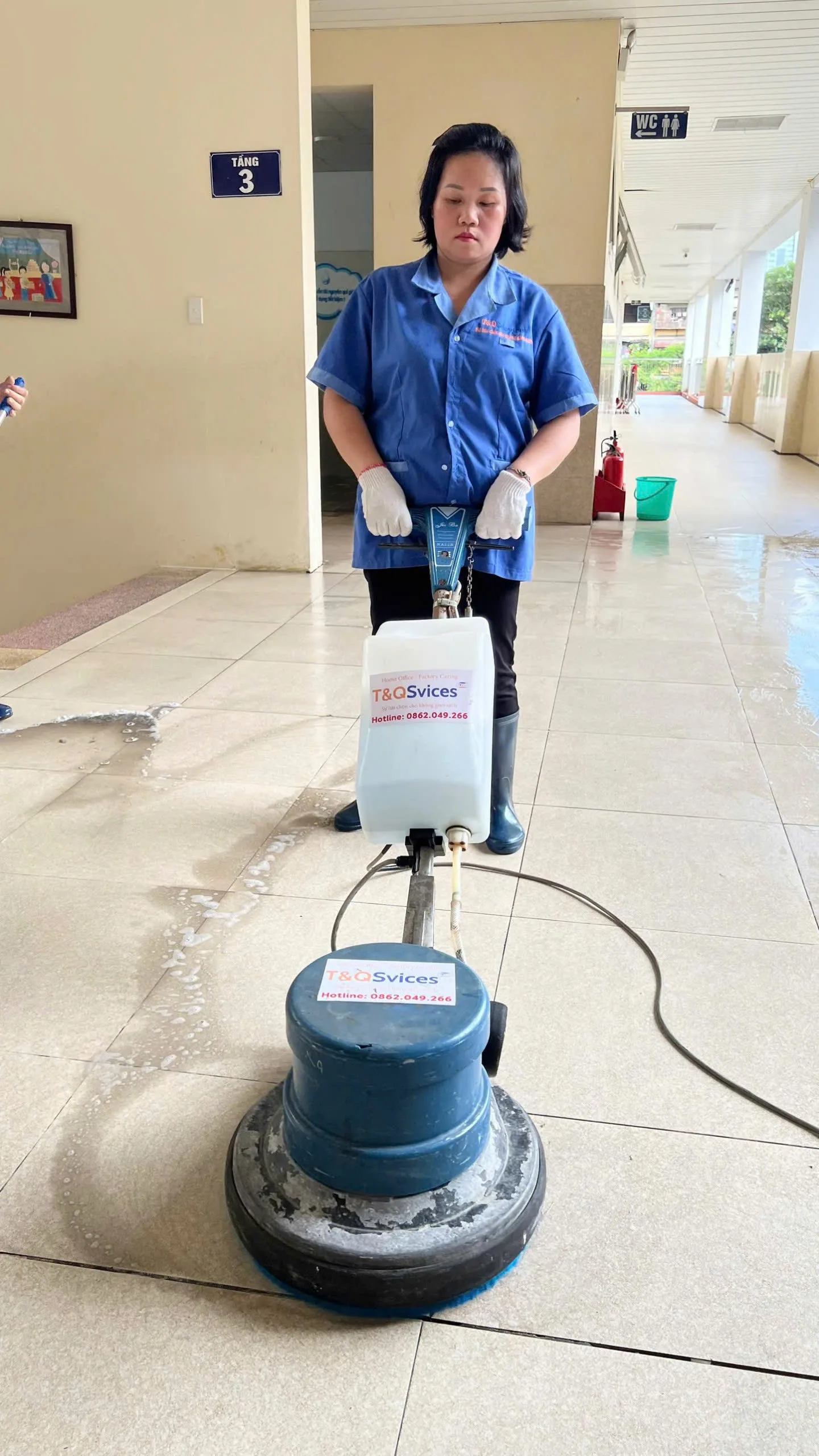 Dịch vụ vệ sinh thường xuyên tòa nhà, văn phòng, nhà máy, trường học,...